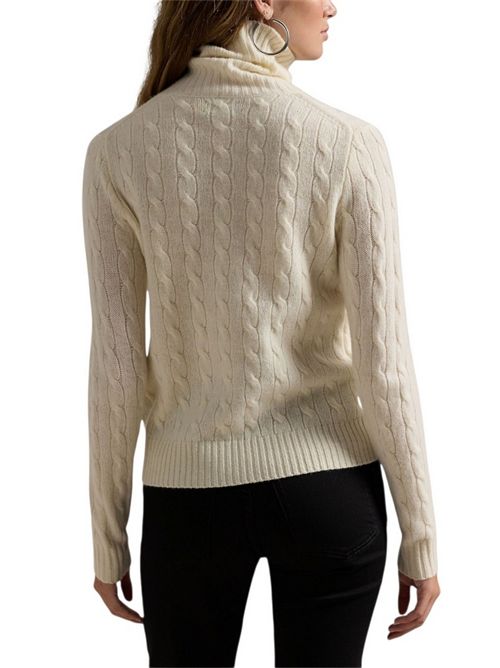 dolcevita donna a trecce crema Ralph Lauren | 211888686004